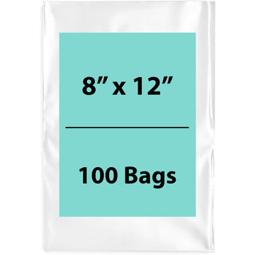 Clear Poly Bags Flat 1.5 Mil Size: 8 inch (width) X 12 inch (height)